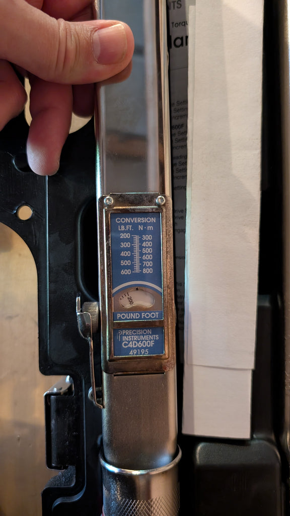 Precision Instruments Torque Wrench (200-600 ft/lbs) + Breaker Bar