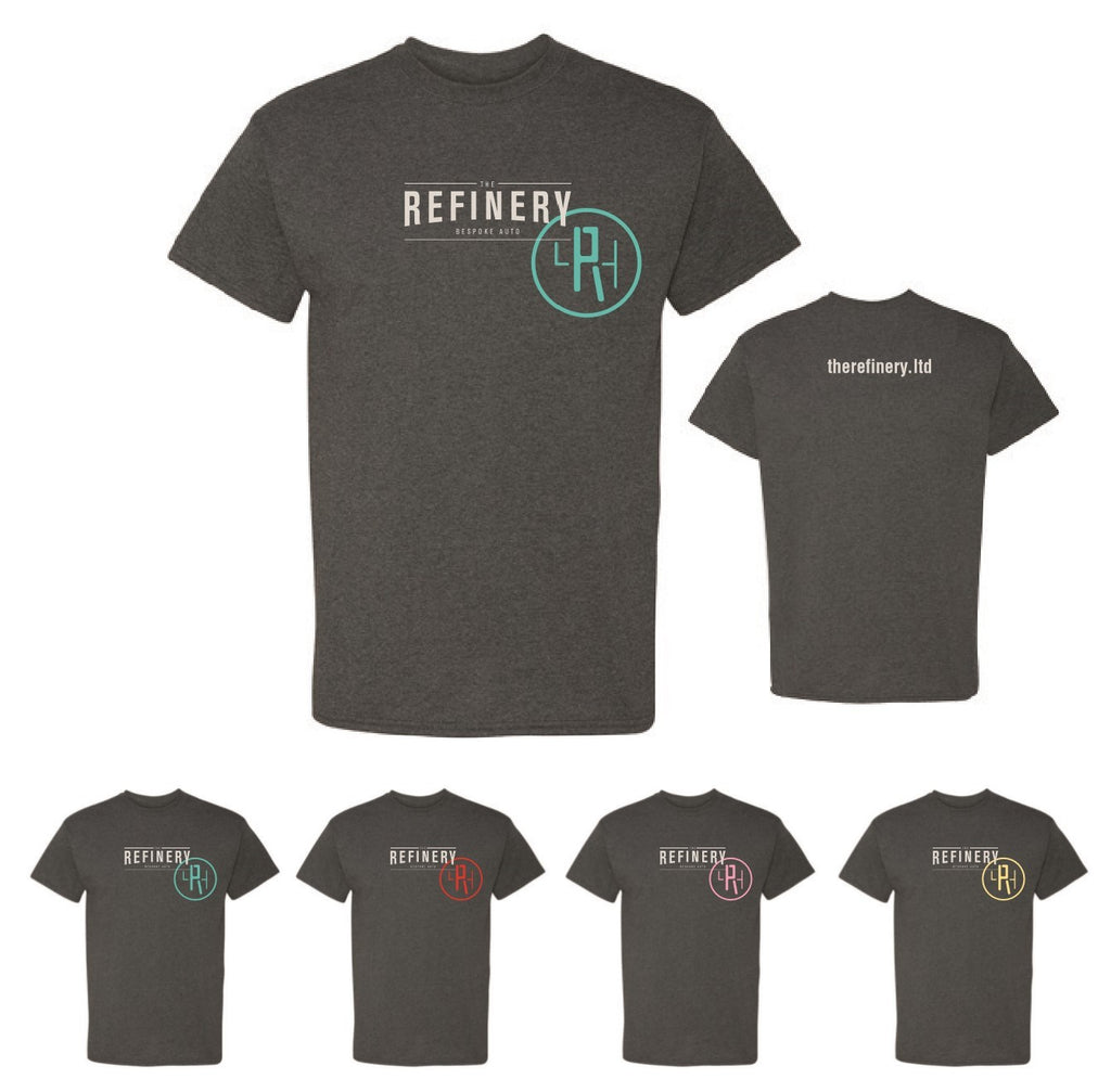 THE REFINERY T-Shirt (w/ Teal "R" Icon)